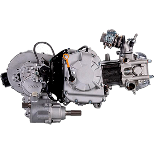 Прототип двигателя YAMAHA Majesty Max Scooter, 391 куб.см. Инжекторный, с водяным радиатором, балансировочным валом и катушкой зажигания (магнето) мощностью в 350 Ват